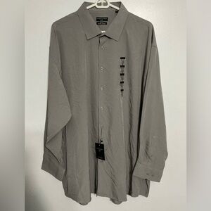 Men's Casual Gray Button Down Shirt
